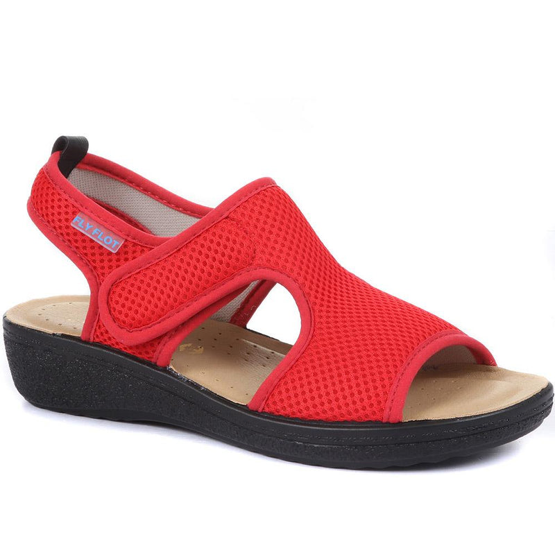 Wide Fit Touch-Fastening Sandals - FLY27017 / 312 035