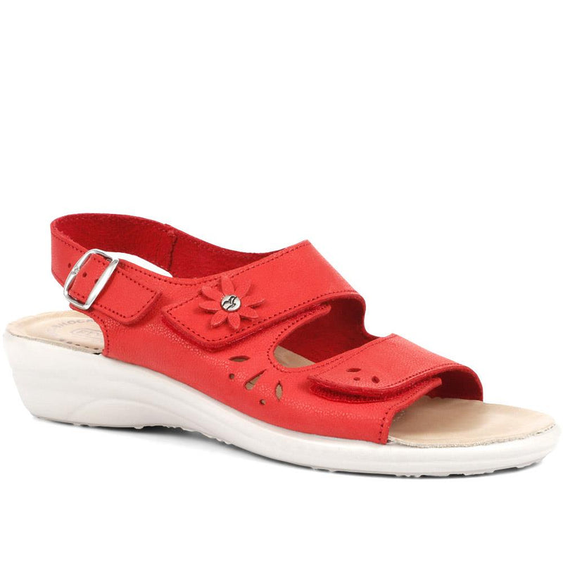 Fully Adjustable Leather Sandals - FLY35023 / 321 282