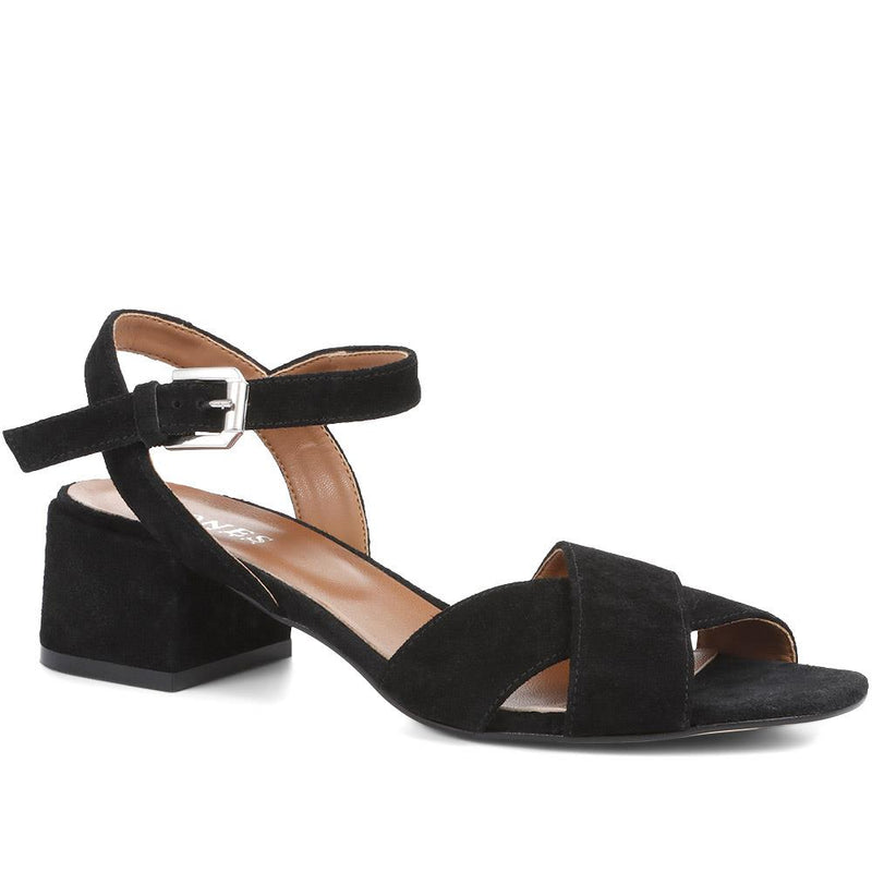 Carrington Suede Block Heel Sandals - CARRINGTON / 321 990