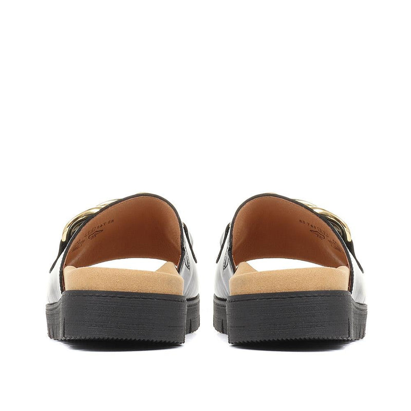 Erica Embellished Leather Mule Sandals - GAB35532 / 322 033
