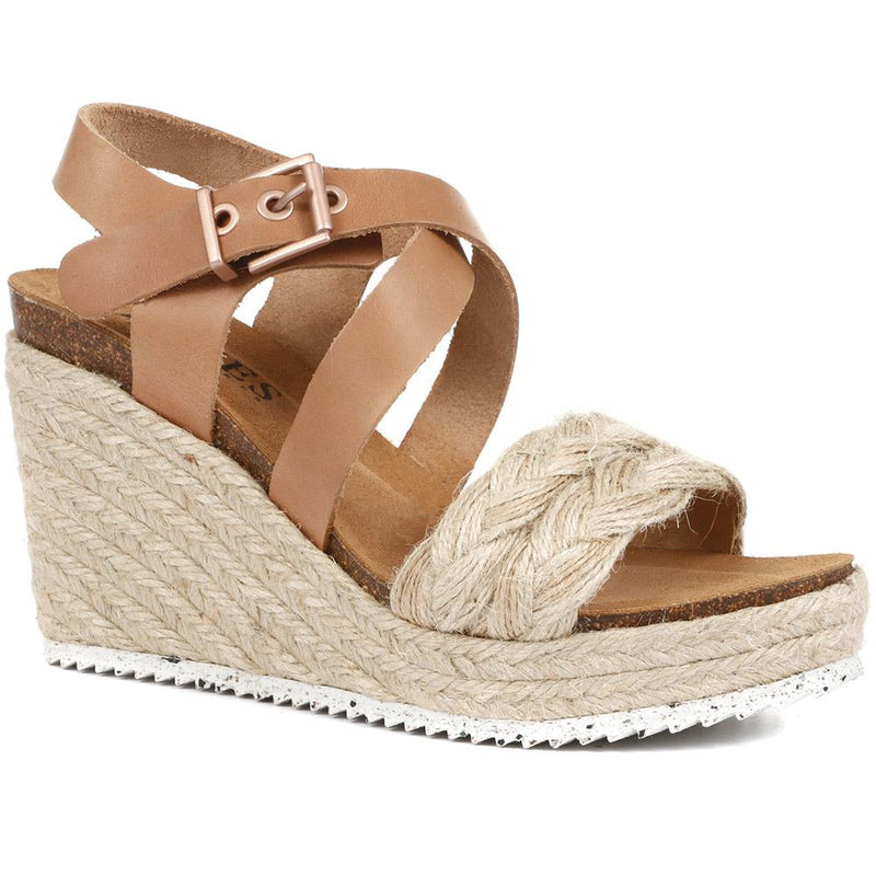 Tamsin Leather Wedge Sandals - TAMSIN / 322 046