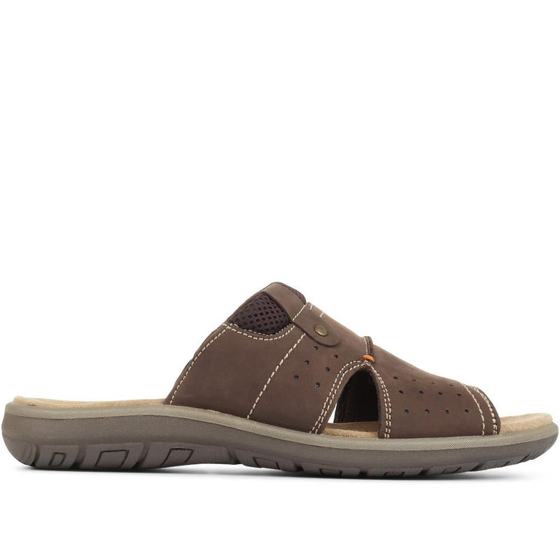 Men's Leather Mule Sandals - DDIN31023 / 317 728