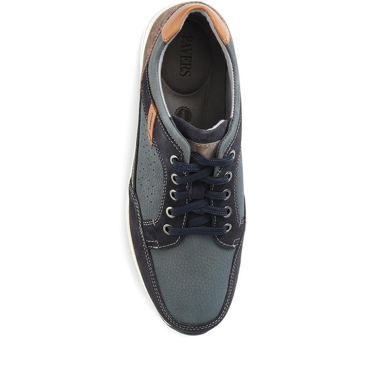 Leather Lace-Up Trainers - PARK35005 / 321 563