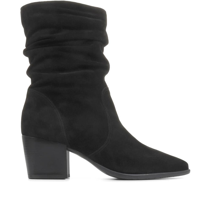 Cloe Leather Suede Slouch Boots - CLOE / 320 547