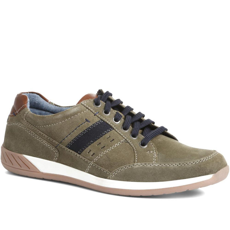 Leather Lace-Up Trainers - PARK35003 / 321 562