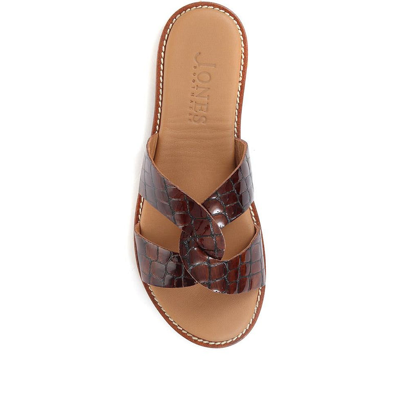 Mina Leather Mule Sandals - MINA / 322 401