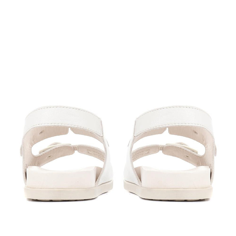 Minnie Flat Leather Sandals - MINNIE / 322 399