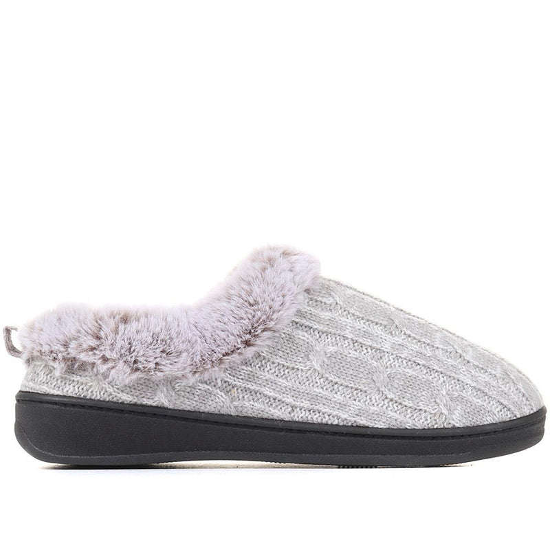 Faux-Fur Full Slippers - QING36019 / 322 513