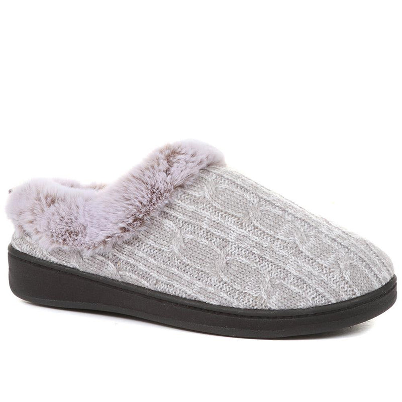 Faux-Fur Full Slippers - QING36019 / 322 513