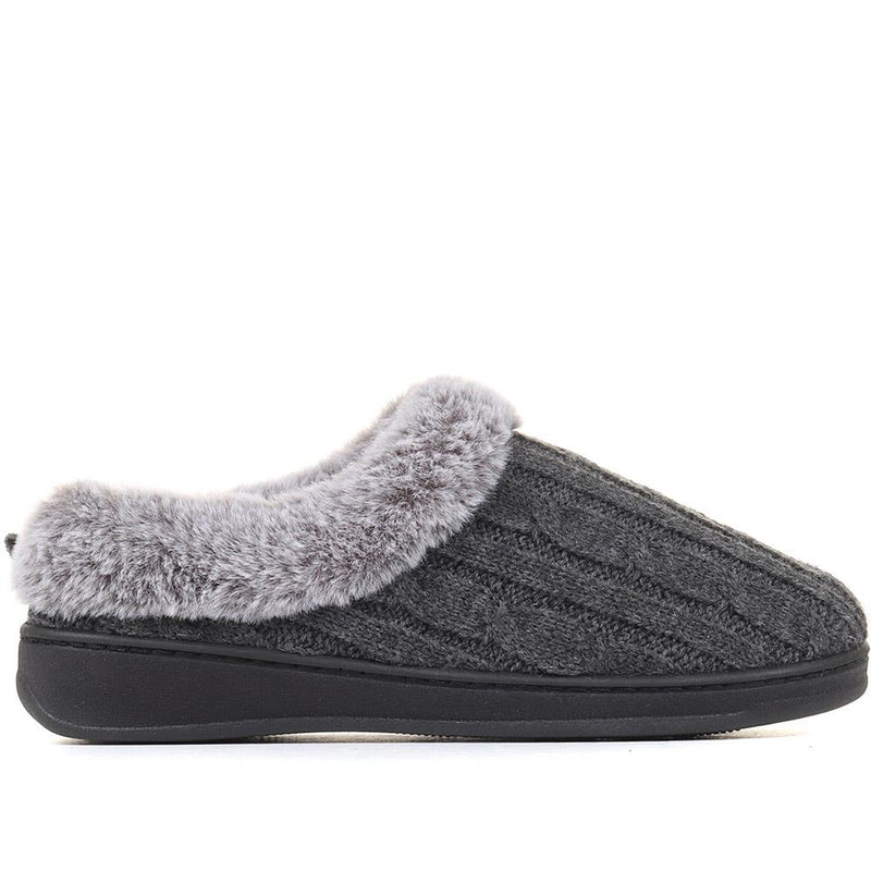 Faux-Fur Full Slippers - QING36019 / 322 513