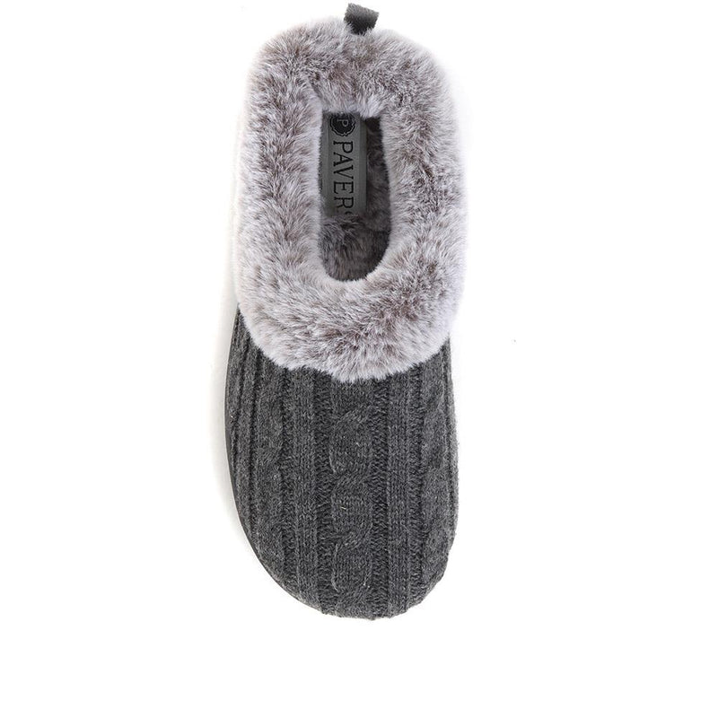 Faux-Fur Full Slippers - QING36019 / 322 513