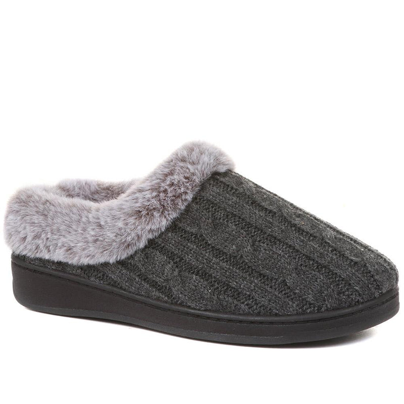 Faux-Fur Full Slippers - QING36019 / 322 513