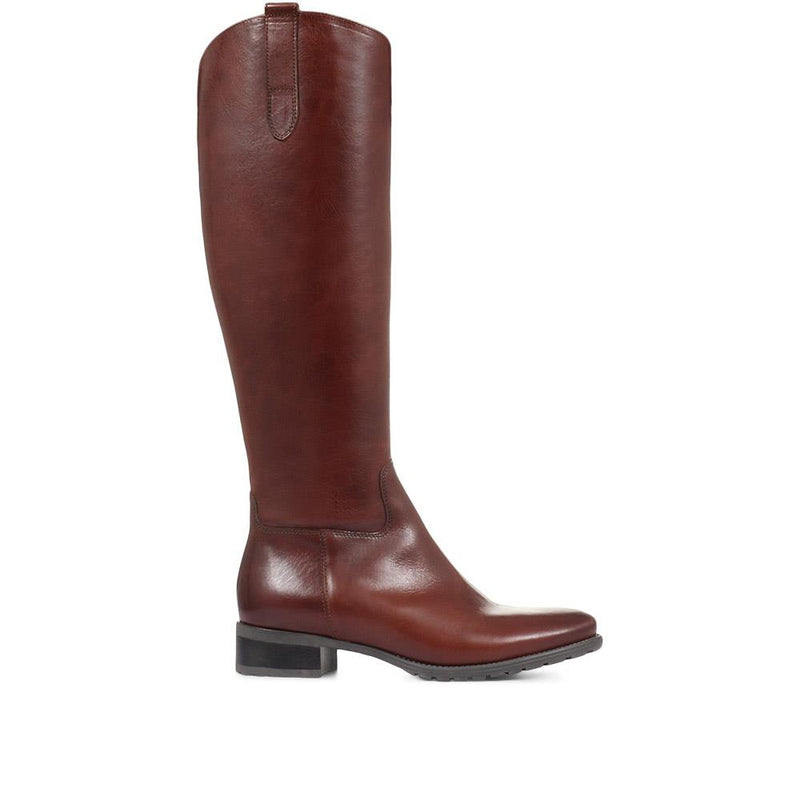 Cinzia Leather Riding Boots - CINZIA / 320 543