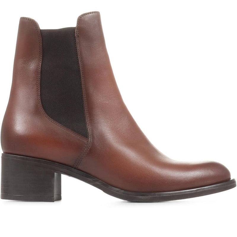 Doria Heeled Leather Chelsea Boots - DORIA / 322 365