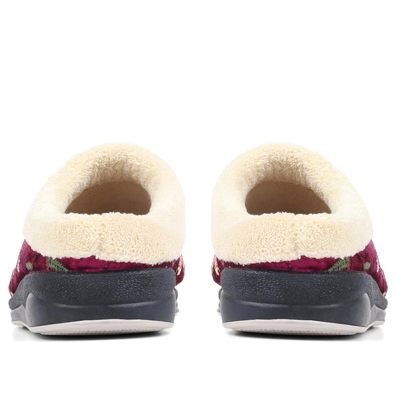 Wide Fit Mule Slippers - QING36003 / 322 338