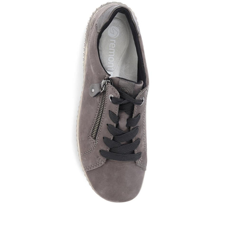 Lace-Up Leather Trainers - DRS36505 / 322 419