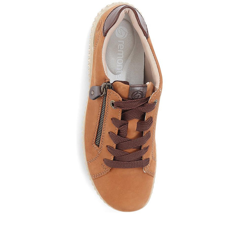 Lace-Up Leather Trainers - DRS36505 / 322 419