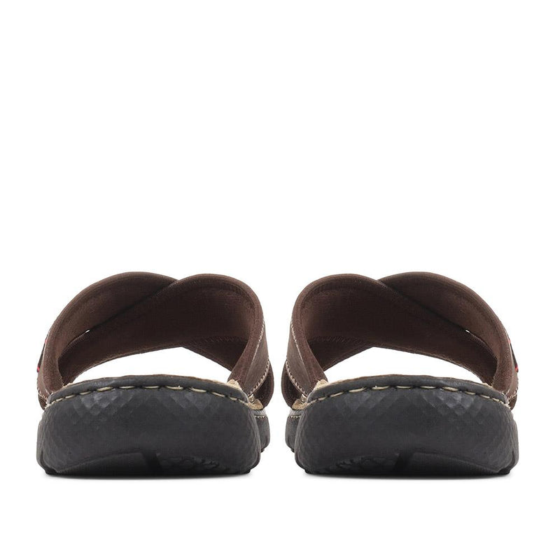 Leather Slider Sandals - DDIN37009 / 323 359