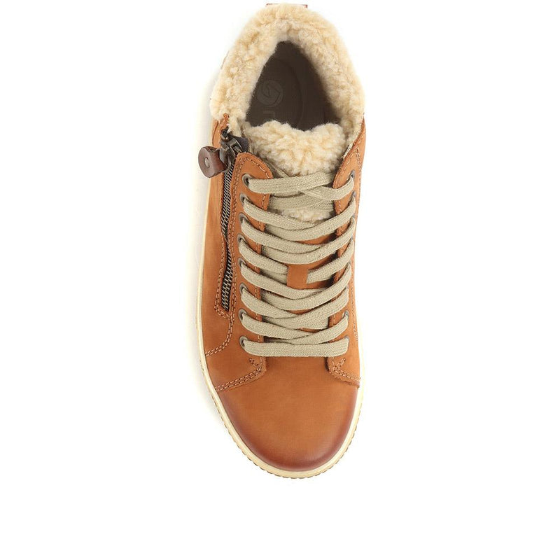 Leather High-Top Trainers - DRS34519 / 320 774