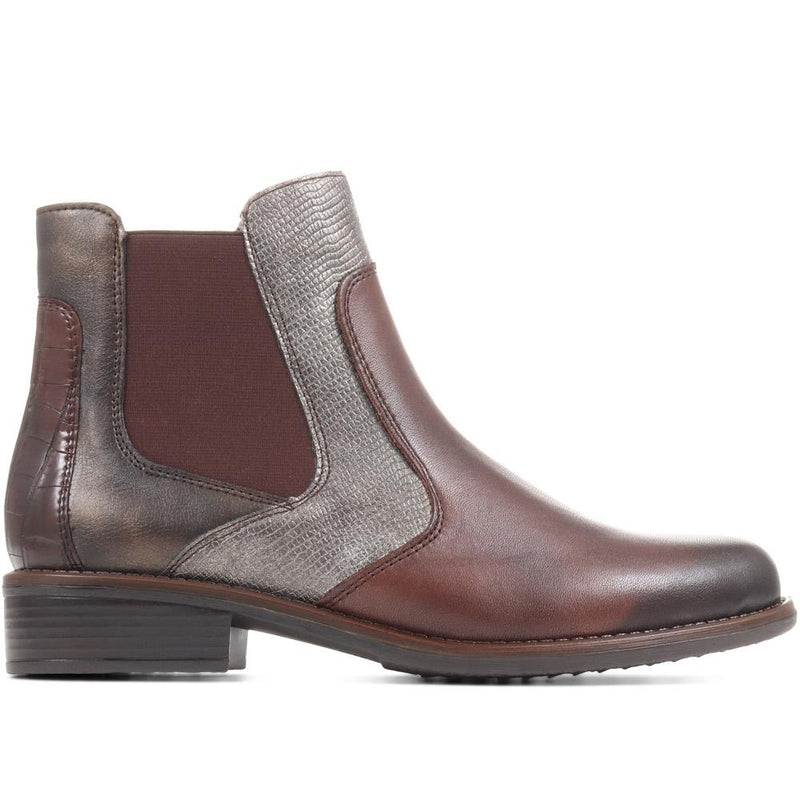 Leather Snakeskin Chelsea Boots - DRS36511 / 322 974