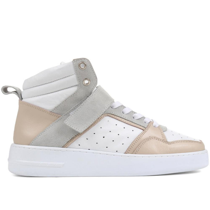 Andra Leather High Top Trainers - ANDRA / 323 090