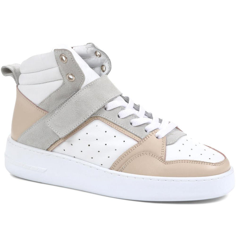 Andra Leather High Top Trainers - ANDRA / 323 090