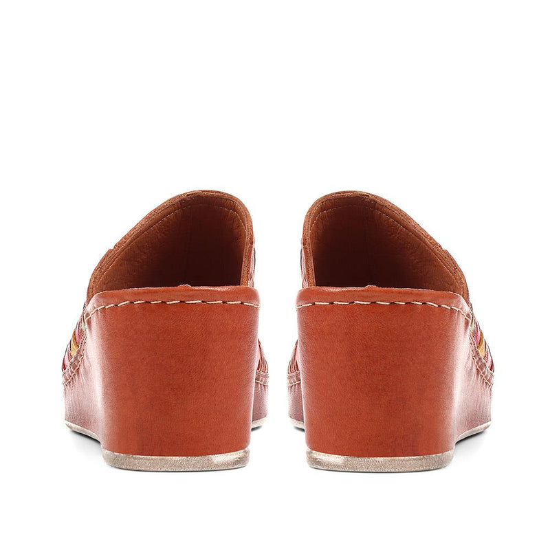 Colourful Leather Wedges - KARY37009 / 323 768