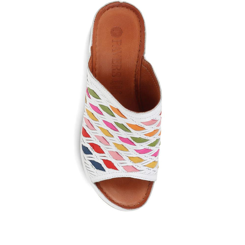 Colourful Leather Wedges - KARY37009 / 323 768