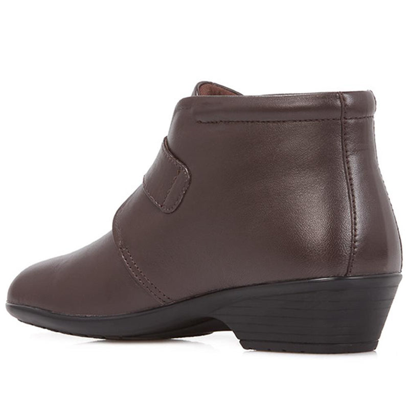 Wide Fit Leather Ankle Boots - KF28026 / 313 332