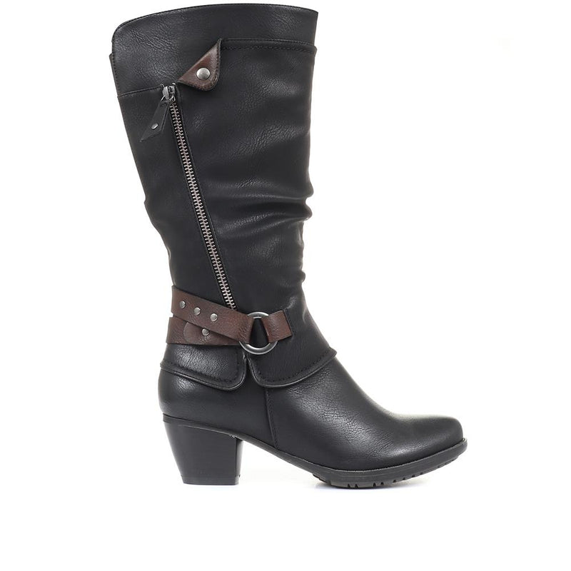 Low Heeled Slouch Boots - SIN34003 / 320 714