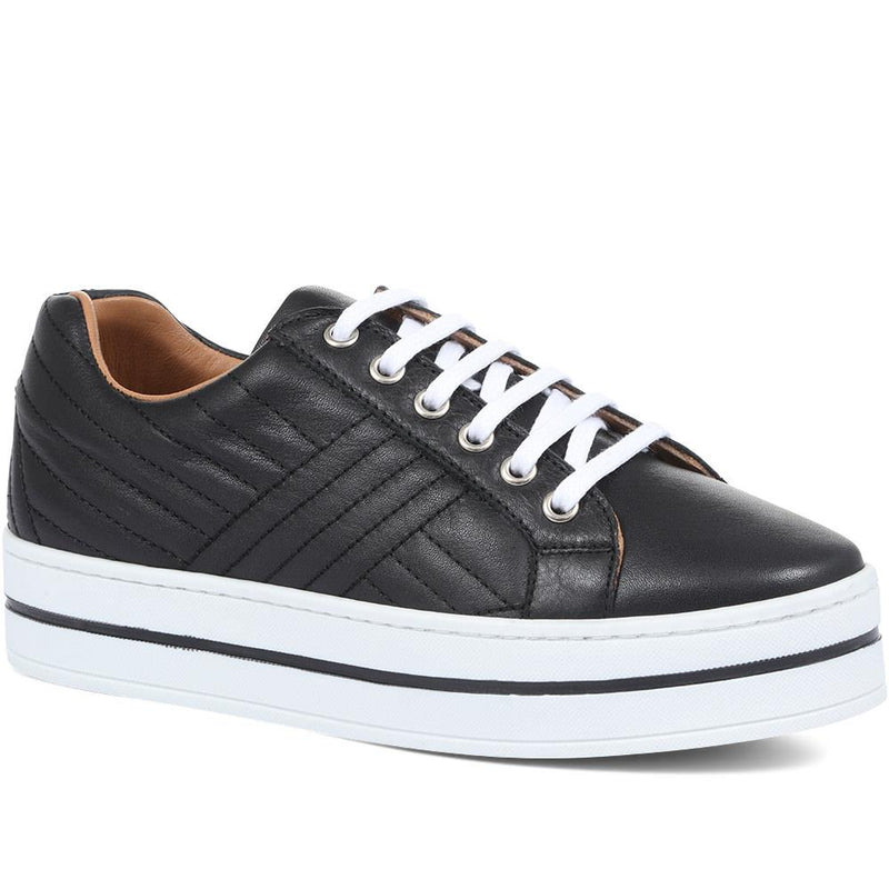 Amira Leather Platform Trainers - AMIRA / 318 440