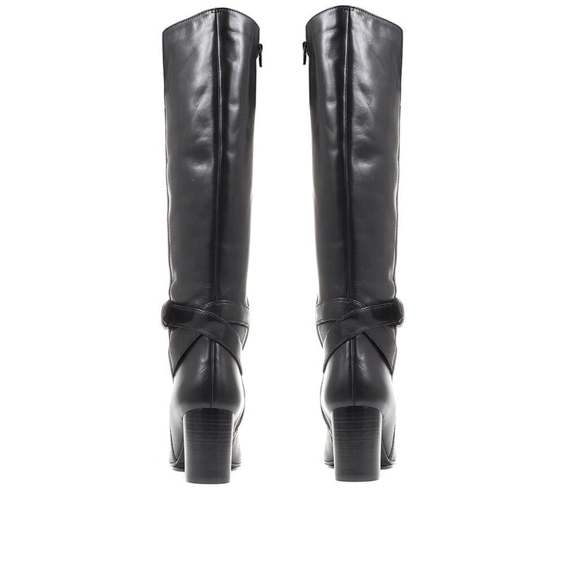 Giovana Leather Knee High Boots - GIOVANA / 322 807