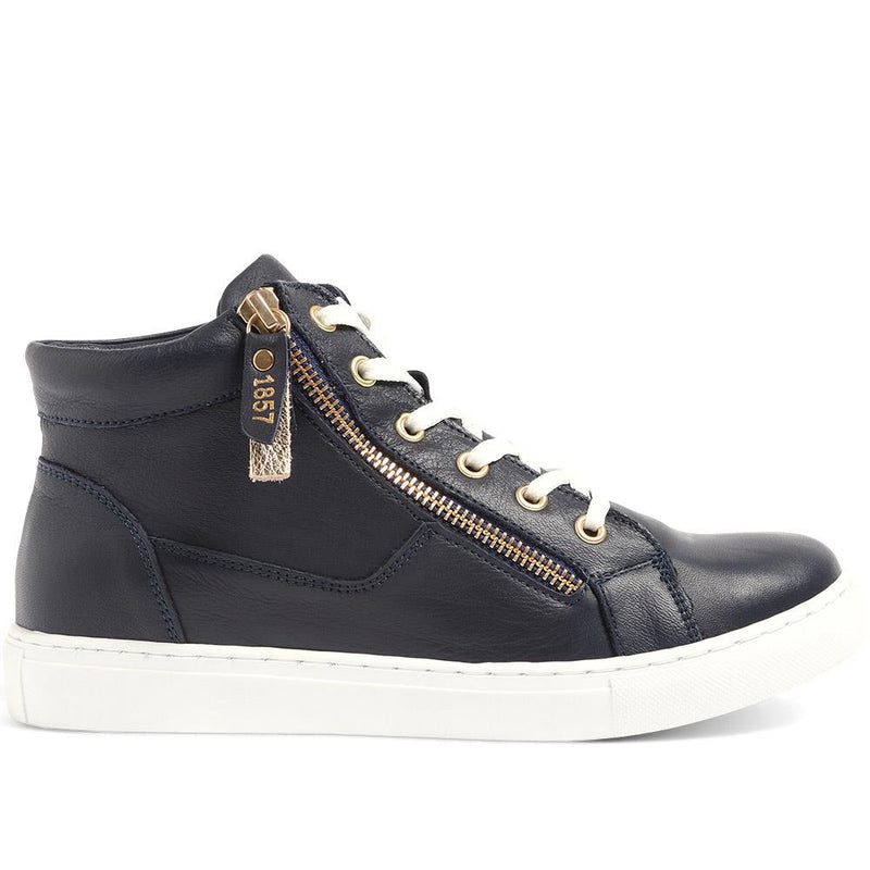 Palmira Leather High Top Trainers - PALMIRA / 323 084