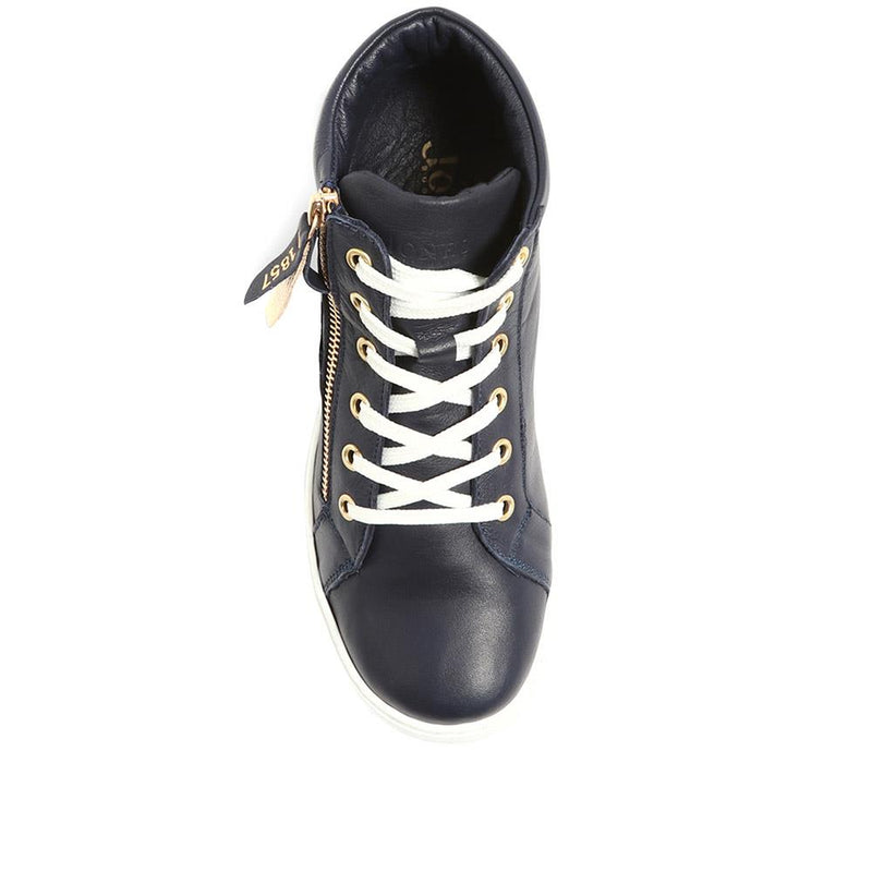 Palmira Leather High Top Trainers - PALMIRA / 323 084