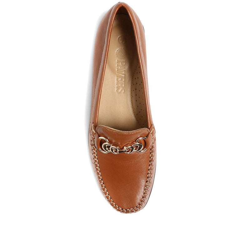 Leather Snaffle Loafers - NAP37009 / 323 523