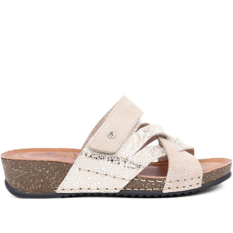 Leather Mule Sandals - FLY37055 / 323 226