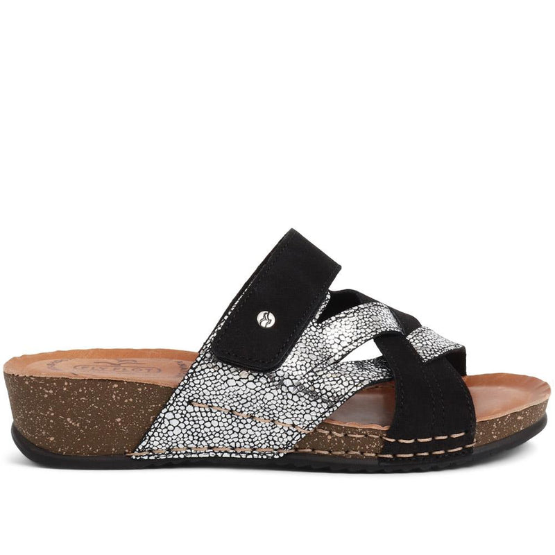 Leather Mule Sandals - FLY37055 / 323 226