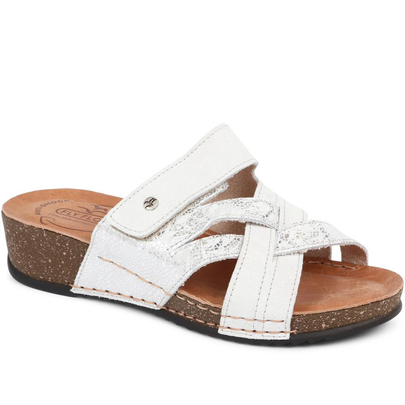 Leather Mule Sandals - FLY37055 / 323 226