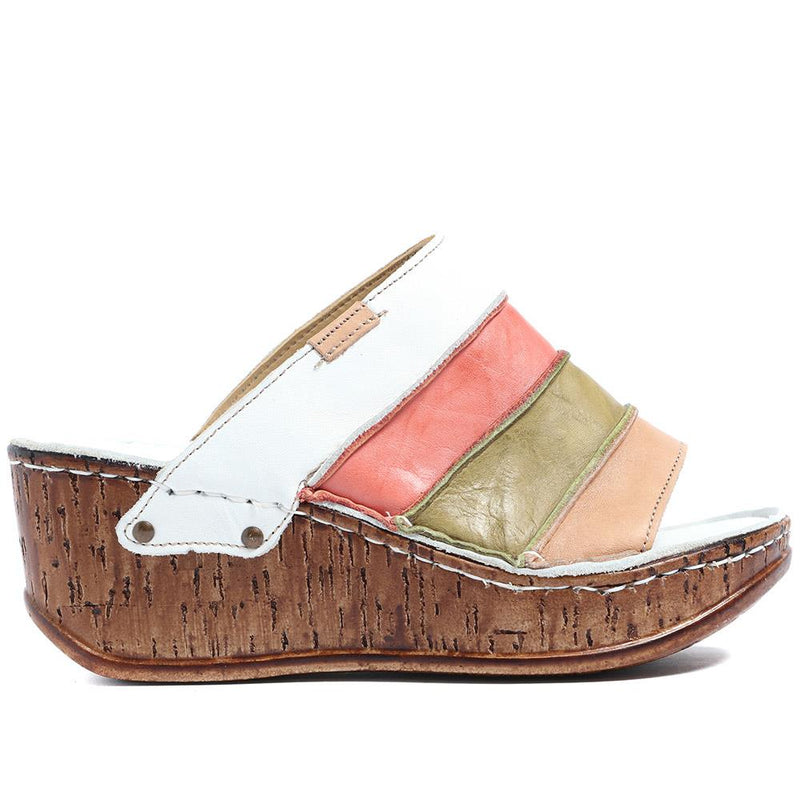 Leather Wedge Sandals - CAY37007 / 323 853