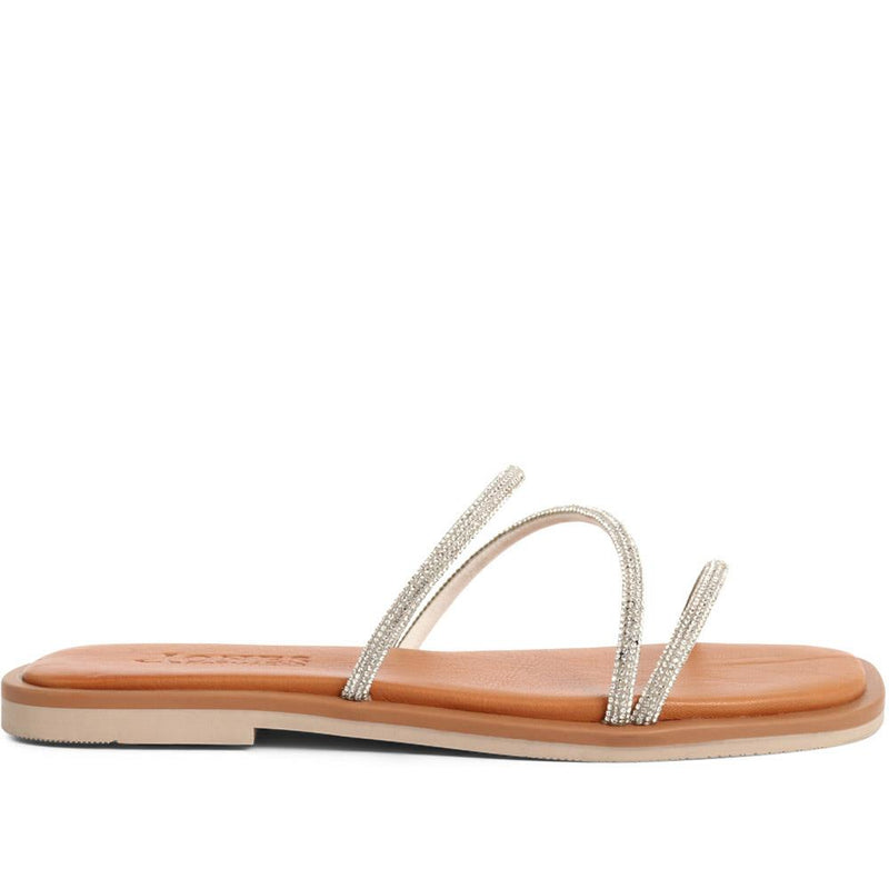 Geanna Embellished Mule Sandals - GEANNA / 323 919