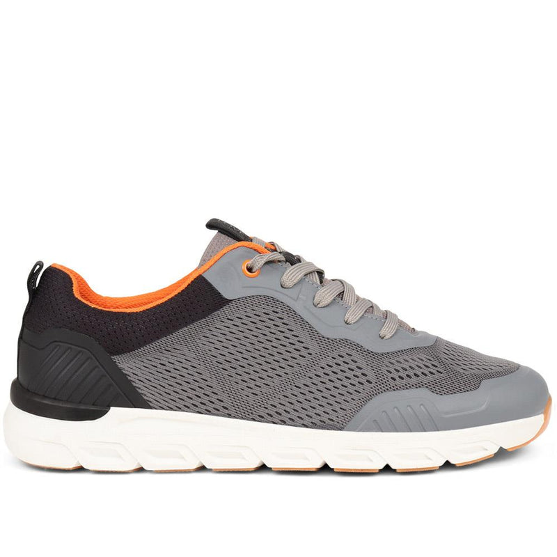 Wide Fit Lace-Up Trainers - CENTR37043 / 323 420