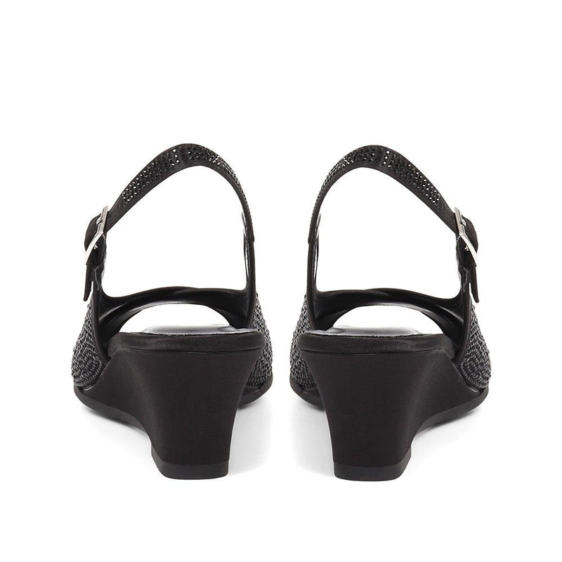 Slingback Wedge Sandals - UBEAU37001 / 323 549