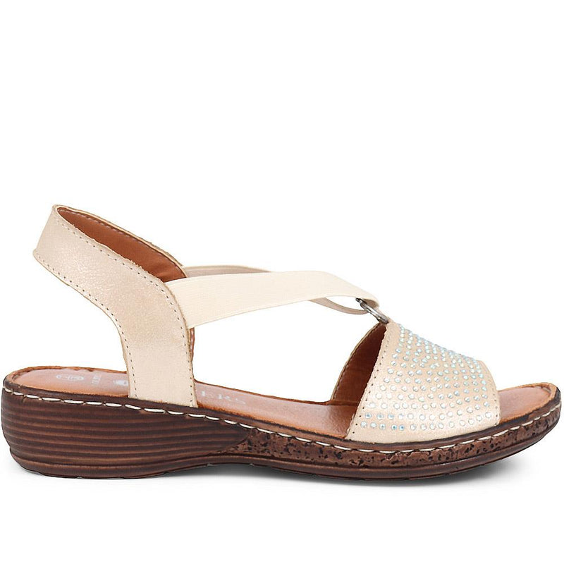 Leather Slingback Sandals - LUCK37003 / 323 987