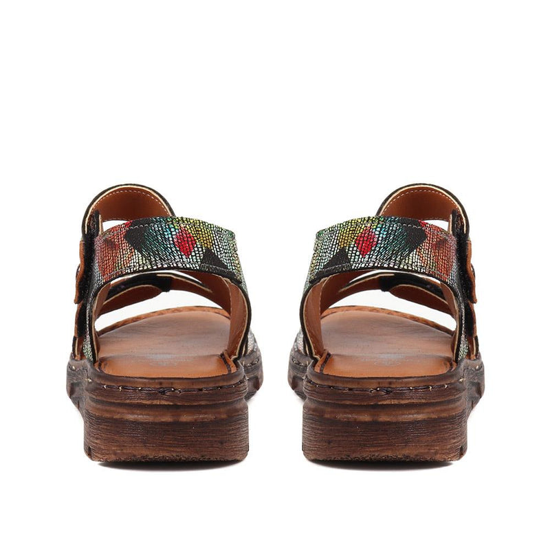 Leather Touch Fasten Sandals - LUCK37005 / 323 988