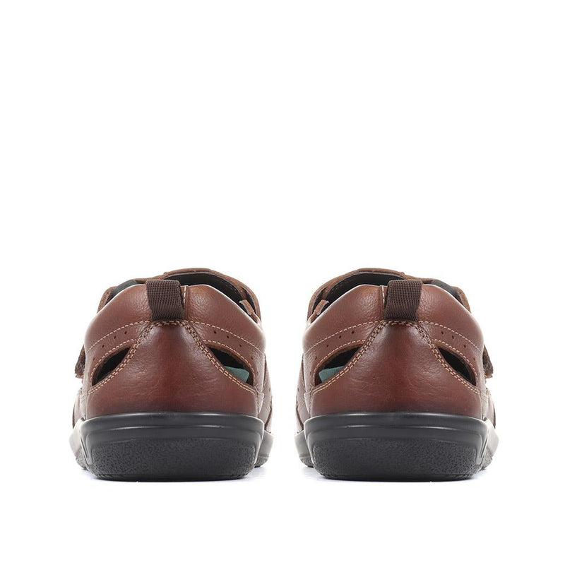Antonius Ultra Wide Leather Sandals - ANTONIUS / 323 740