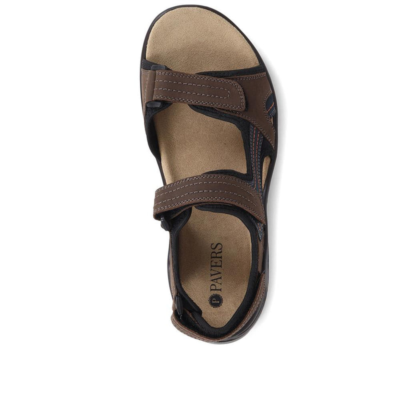 Adjustable Leather Walking Sandals - DDIN37013 / 323 361