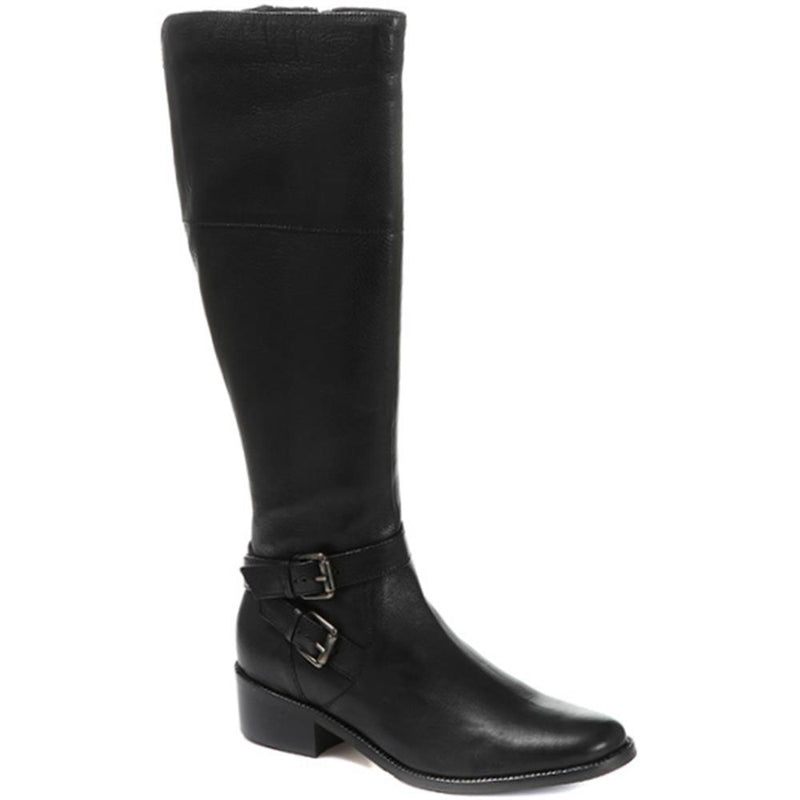 Wide Fit Leather Knee Boots - CARM28509 / 313 436