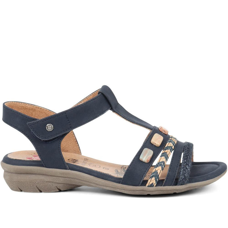 Embellished T-Bar Sandals - CENTR37019 / 323 340