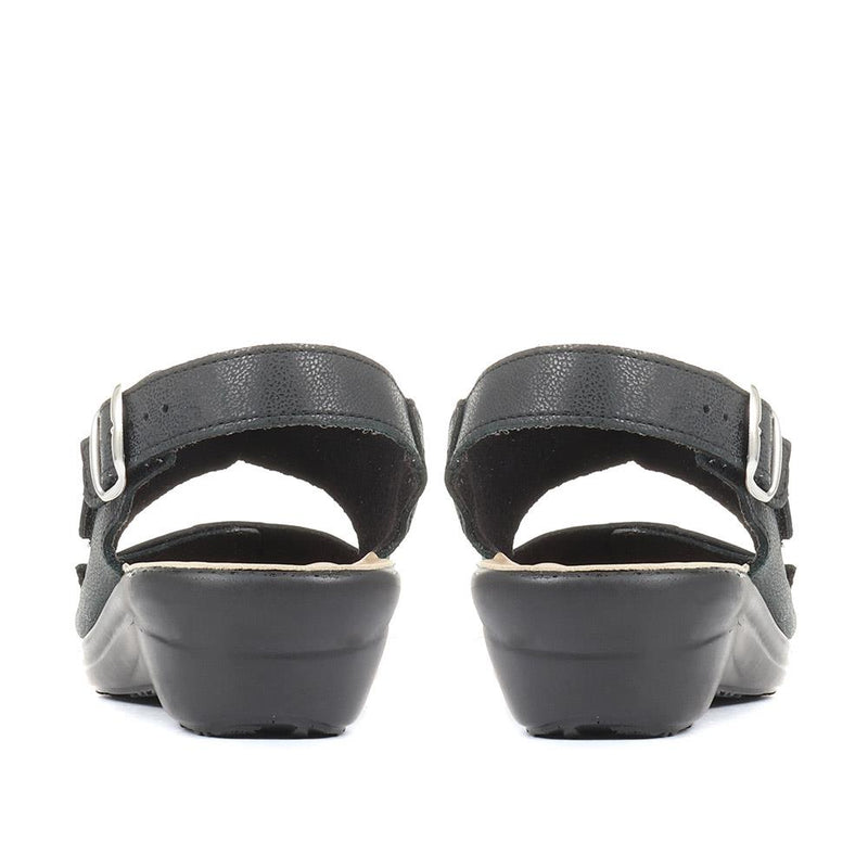 Fully Adjustable Leather Sandals - FLY35023 / 321 282