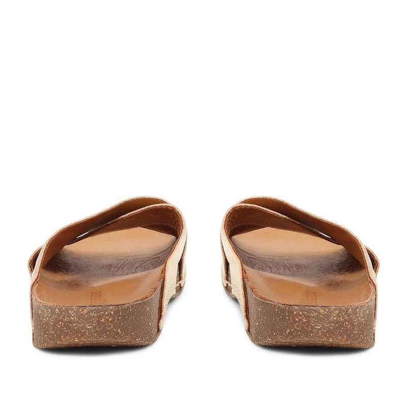 Leather Cross Strap Sandals - BELMET37021 / 323 857